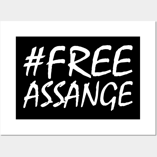 FREE ASSANGE Wall Art by Milaino